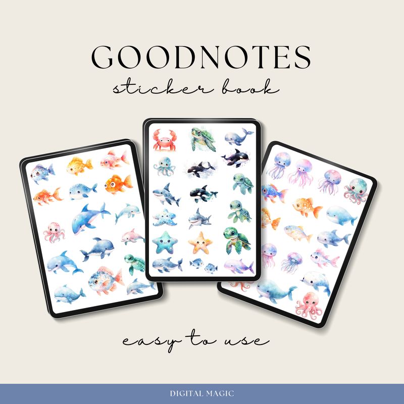 Blue Oceanic Stickers