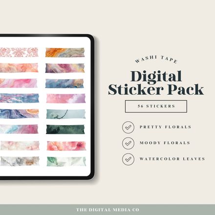  Eclectic Washi Stickers 