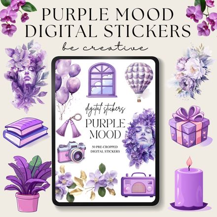 Purple Mood Stickers