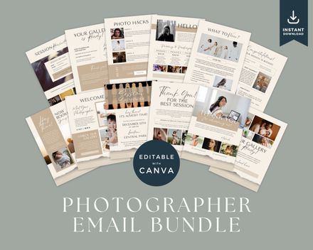 Photographer Email Template Bundle