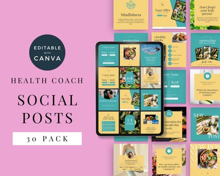 Health Coach Social Media Posts