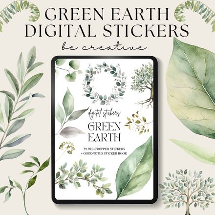 Green Earth Stickers
