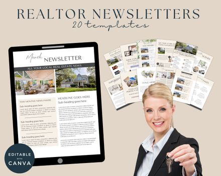 Professional Real Estate Agent Newsletter Bundle