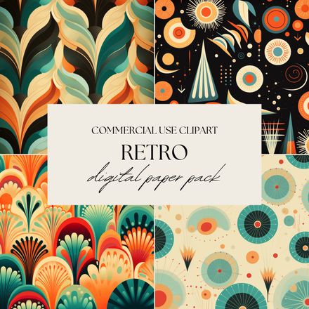 Retro Digital Papers