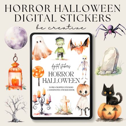 Horror Halloween Stickers