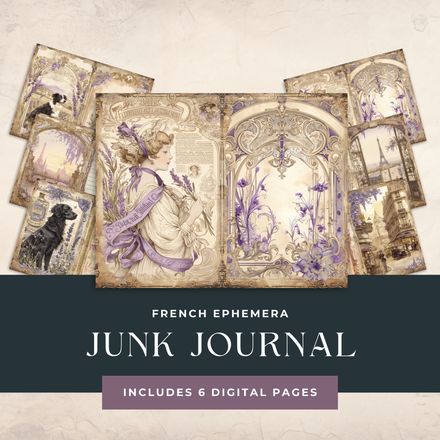 French Ephemera Junk Journal
