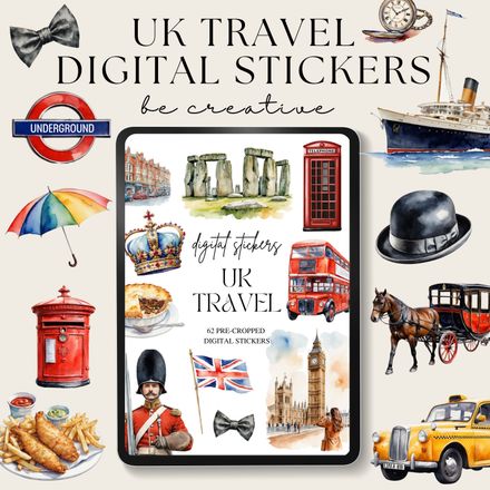UK Travel Stickers 