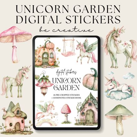 Unicorn Garden Stickers