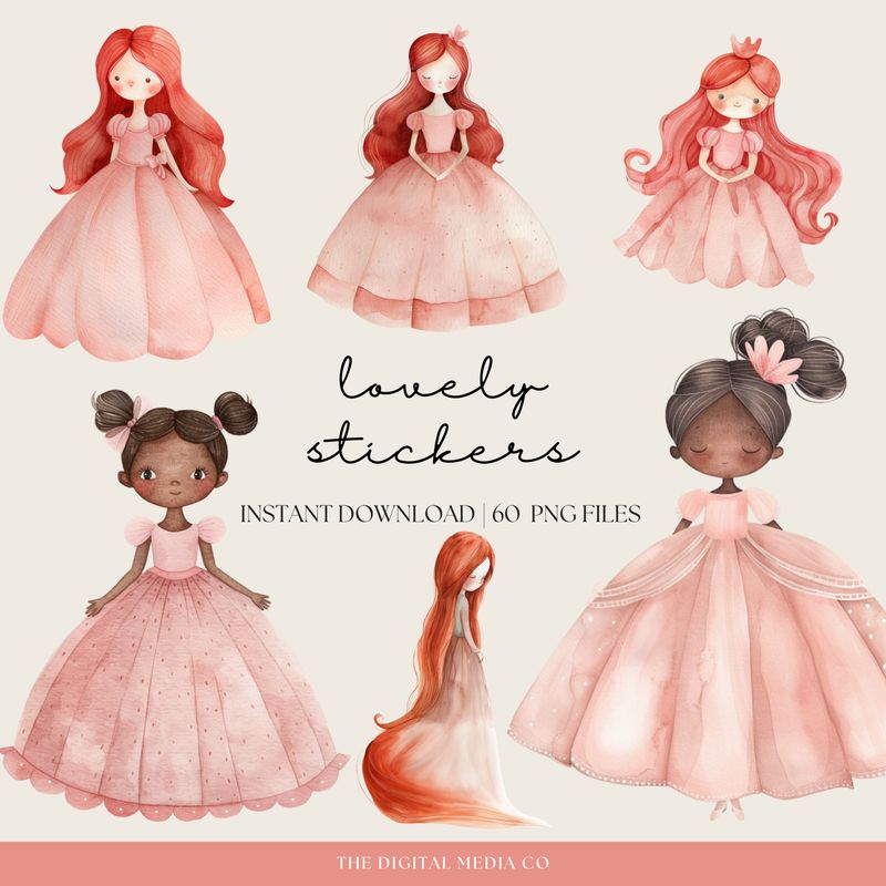 Lovely Princess Stickers