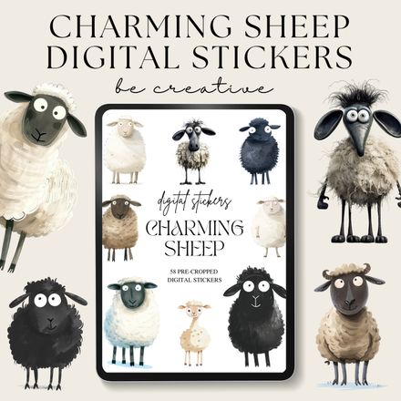 Charming Sheep Stickers