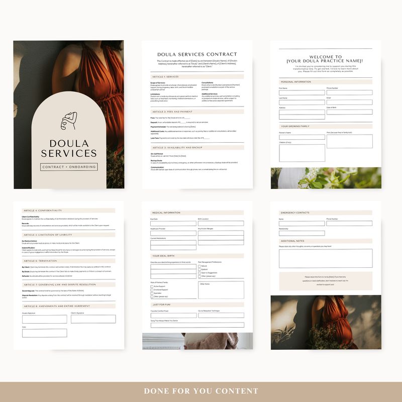 Doula Services Contract