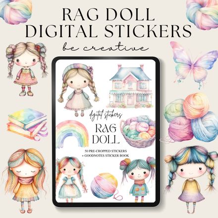 Ragdoll Doll Digital Stickers