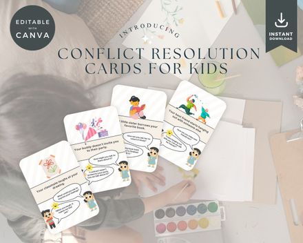 Kids Conflict Resolution Cards