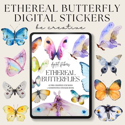 Ethereal Butterflies Stickers