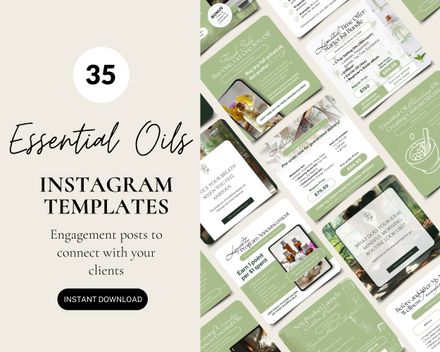 Essential Oil Instagram Templates