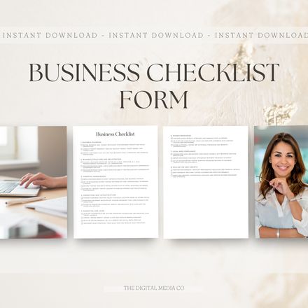 Business Checklist Form Template