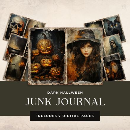 Dark Halloween Junk Journal Bundle
