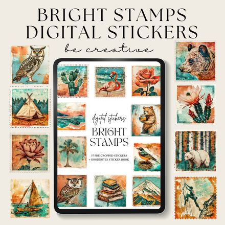 Bright Stamps Stickers