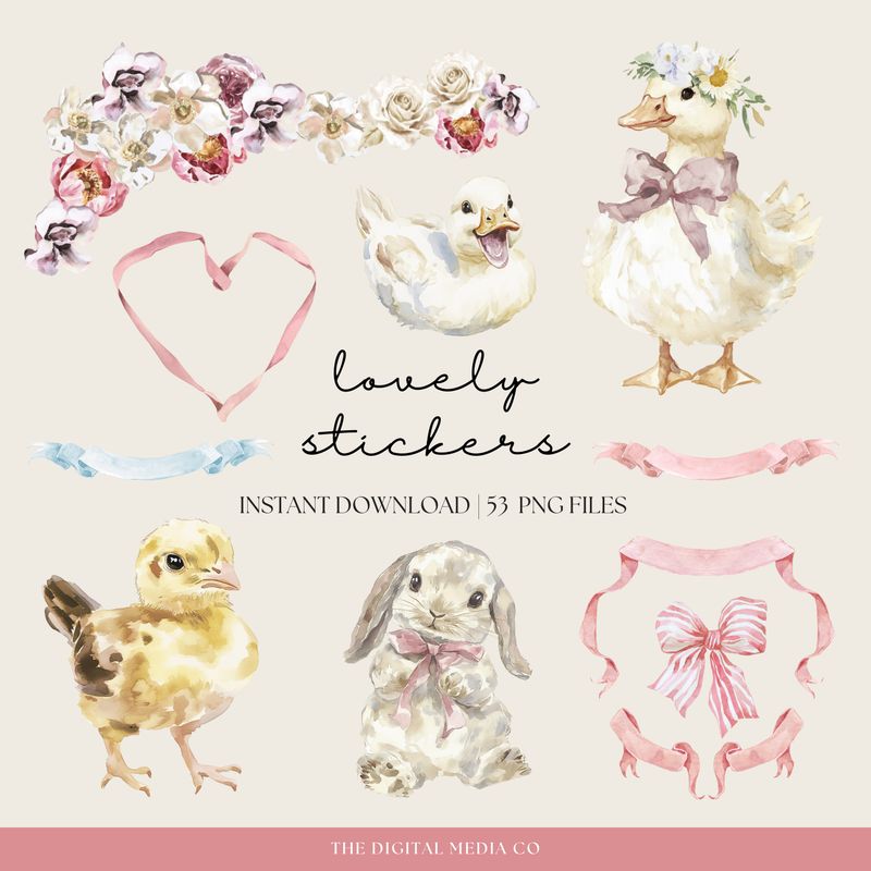 Spring Time Stickers
