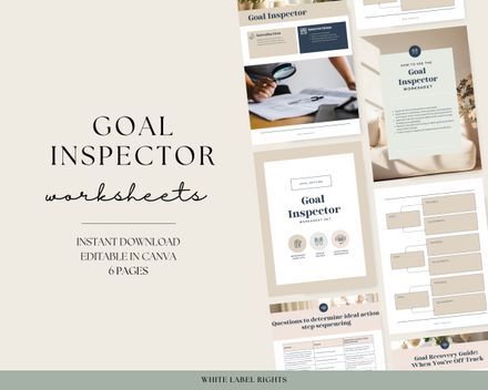 Goal Inspector Worksheet Set