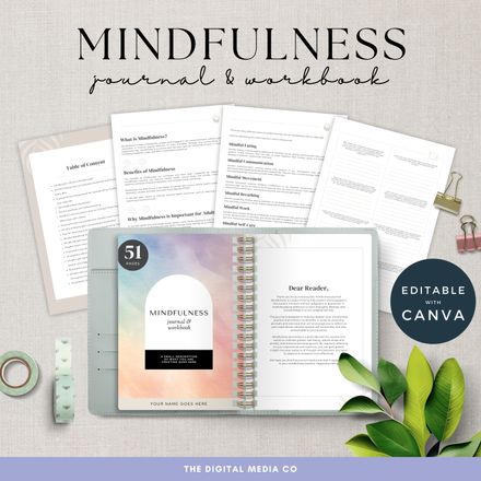 Mindfulness Journal with free digital stickers