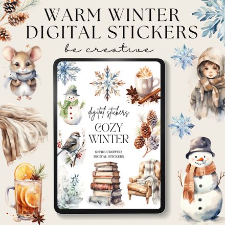 Cozy Winter Digital Stickers