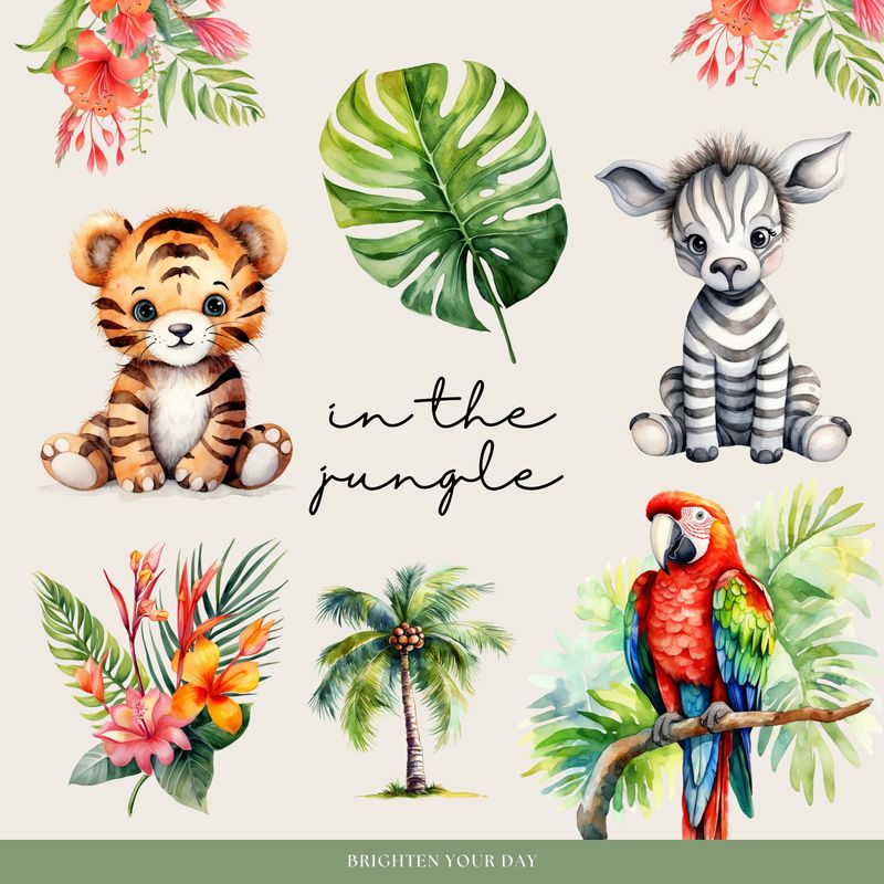Lost in the Jungle Stickers