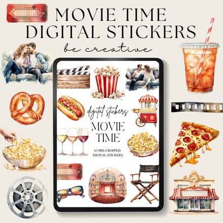 Movie Time Stickers