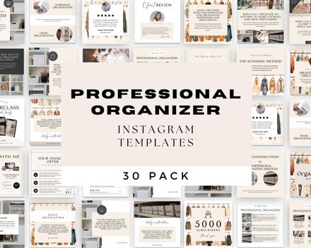 Professional Organizer Social Media Posts 