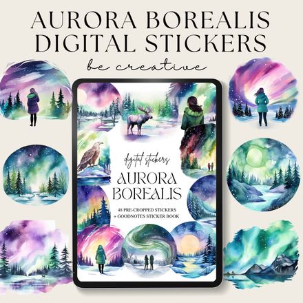 Aurora Borealis Stickers