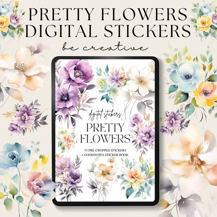 Pretty Flowers Stickers