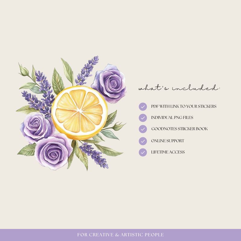 Lemons and Lavender Stickers
