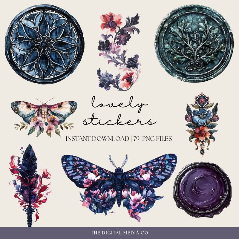 Dark Academia Stickers