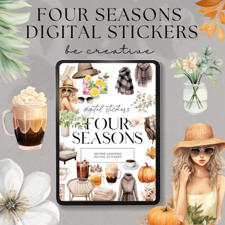 Seasons Digital Stickers