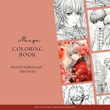 Manga Coloring Book