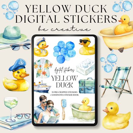Yellow Duck Stickers