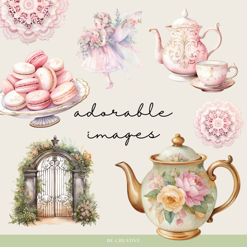 Garden Tea Party Stickers