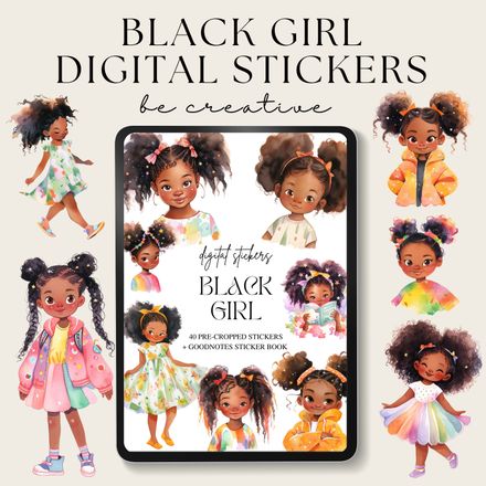 Black Girl Stickers