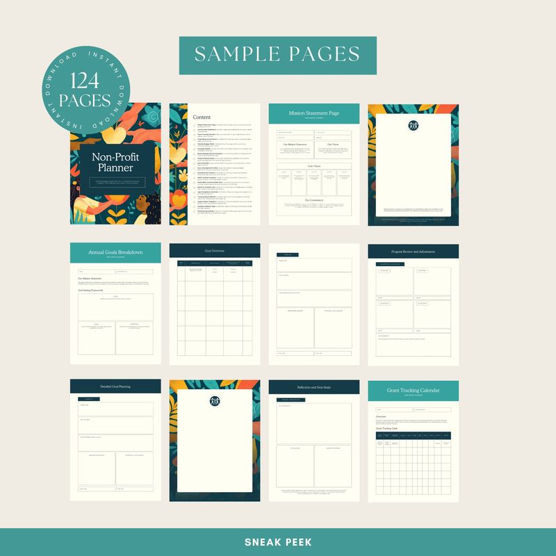 Editable Non-Profit Planner