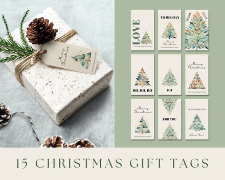 Christmas Tree Gift Tags