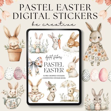 Pastel Easter Stickers