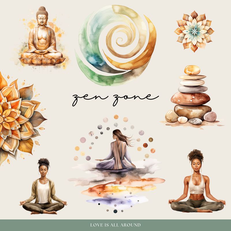 Zen Zone Digital Stickers