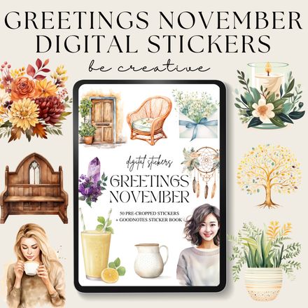 Greetings November Stickers