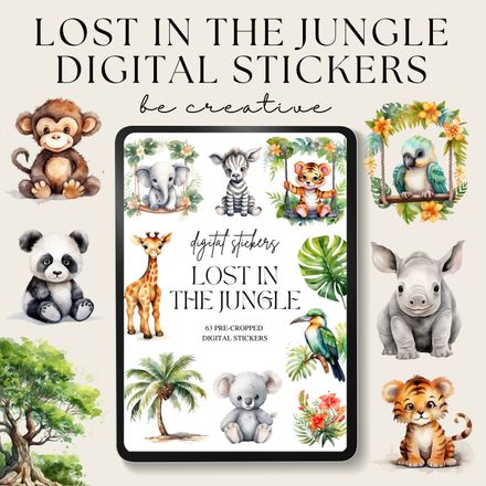 Lost in the Jungle Stickers