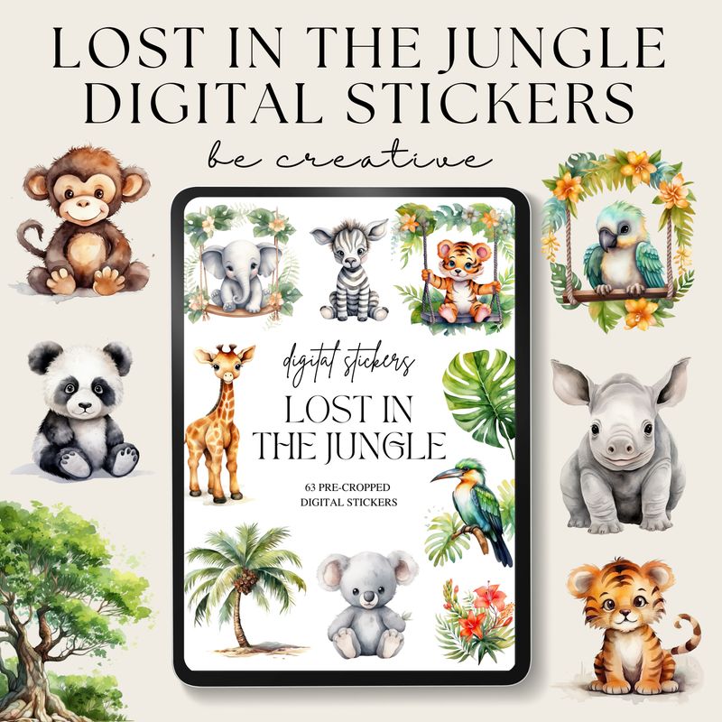 Lost in the Jungle Stickers