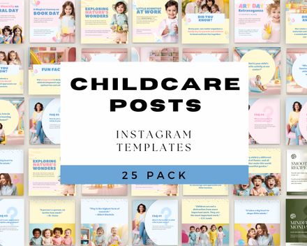 Childcare Instagram Templates
