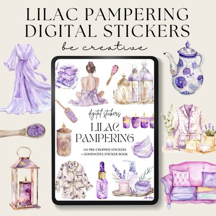 Lilac Pampering Stickers