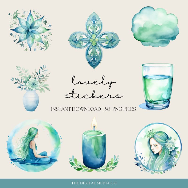 Blue Bliss Stickers