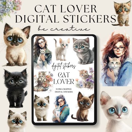 Cat Digital Stickers