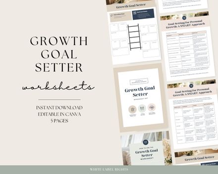 Growth Goal Setter Worksheets